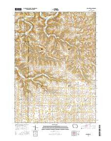 Hanover Iowa Current topographic map, 1:24000 scale, 7.5 X 7.5 Minute, Year 2015