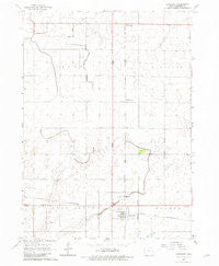 Harcourt Iowa Historical topographic map, 1:24000 scale, 7.5 X 7.5 Minute, Year 1965