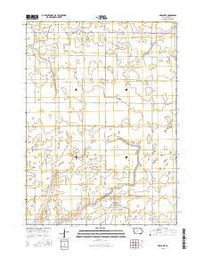 Harcourt Iowa Current topographic map, 1:24000 scale, 7.5 X 7.5 Minute, Year 2015