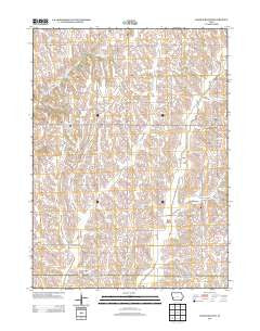 Hard Scratch Iowa Historical topographic map, 1:24000 scale, 7.5 X 7.5 Minute, Year 2013
