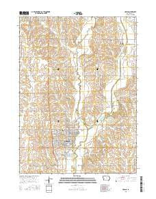 Harlan Iowa Current topographic map, 1:24000 scale, 7.5 X 7.5 Minute, Year 2015