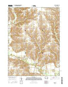 Harper Iowa Current topographic map, 1:24000 scale, 7.5 X 7.5 Minute, Year 2015