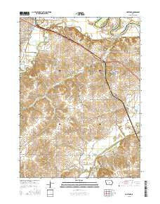 Hartford Iowa Current topographic map, 1:24000 scale, 7.5 X 7.5 Minute, Year 2015