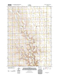 Hartley SW Iowa Historical topographic map, 1:24000 scale, 7.5 X 7.5 Minute, Year 2013