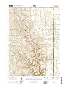 Hartley SW Iowa Current topographic map, 1:24000 scale, 7.5 X 7.5 Minute, Year 2015