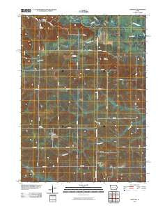 Hartwick Iowa Historical topographic map, 1:24000 scale, 7.5 X 7.5 Minute, Year 2010