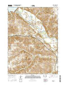 Harvey Iowa Current topographic map, 1:24000 scale, 7.5 X 7.5 Minute, Year 2015