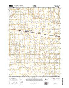 Havelock Iowa Current topographic map, 1:24000 scale, 7.5 X 7.5 Minute, Year 2015