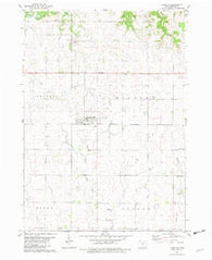Hawkeye Iowa Historical topographic map, 1:24000 scale, 7.5 X 7.5 Minute, Year 1981