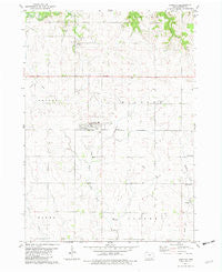 Hawkeye Iowa Historical topographic map, 1:24000 scale, 7.5 X 7.5 Minute, Year 1981