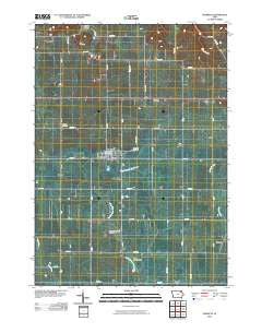 Hawkeye Iowa Historical topographic map, 1:24000 scale, 7.5 X 7.5 Minute, Year 2010