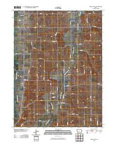 Hawleyville Iowa Historical topographic map, 1:24000 scale, 7.5 X 7.5 Minute, Year 2010