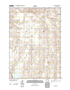 Hayfield Iowa Historical topographic map, 1:24000 scale, 7.5 X 7.5 Minute, Year 2013