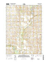 Hazleton Iowa Current topographic map, 1:24000 scale, 7.5 X 7.5 Minute, Year 2015