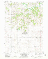 Hedrick Iowa Historical topographic map, 1:24000 scale, 7.5 X 7.5 Minute, Year 1980