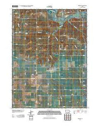 Hedrick Iowa Historical topographic map, 1:24000 scale, 7.5 X 7.5 Minute, Year 2010
