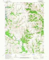 Hiattsville Iowa Historical topographic map, 1:24000 scale, 7.5 X 7.5 Minute, Year 1966