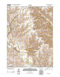 Hiattsville Iowa Historical topographic map, 1:24000 scale, 7.5 X 7.5 Minute, Year 2013