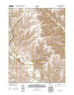 Hiattsville Iowa Historical topographic map, 1:24000 scale, 7.5 X 7.5 Minute, Year 2013