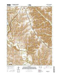 Hiattsville Iowa Current topographic map, 1:24000 scale, 7.5 X 7.5 Minute, Year 2015