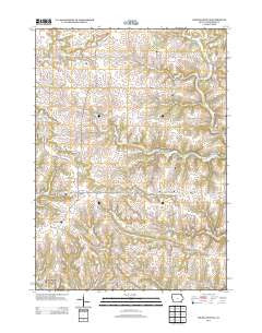 Highlandville Iowa Historical topographic map, 1:24000 scale, 7.5 X 7.5 Minute, Year 2013