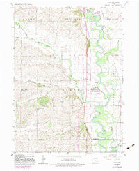 Hills Iowa Historical topographic map, 1:24000 scale, 7.5 X 7.5 Minute, Year 1965