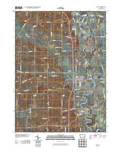 Hills Iowa Historical topographic map, 1:24000 scale, 7.5 X 7.5 Minute, Year 2010