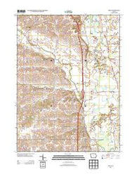 Hills Iowa Historical topographic map, 1:24000 scale, 7.5 X 7.5 Minute, Year 2013