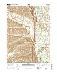 Hills Iowa Current topographic map, 1:24000 scale, 7.5 X 7.5 Minute, Year 2015