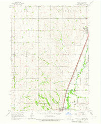 Hinton Iowa Historical topographic map, 1:24000 scale, 7.5 X 7.5 Minute, Year 1964