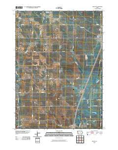 Hinton Iowa Historical topographic map, 1:24000 scale, 7.5 X 7.5 Minute, Year 2010