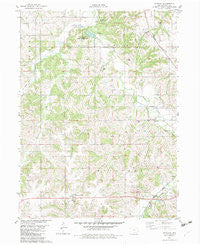 Hiteman Iowa Historical topographic map, 1:24000 scale, 7.5 X 7.5 Minute, Year 1982