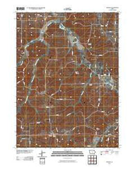Hiteman Iowa Historical topographic map, 1:24000 scale, 7.5 X 7.5 Minute, Year 2010