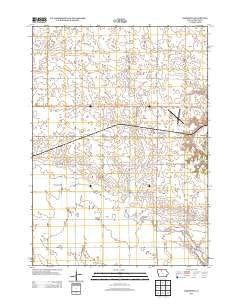 Hobarton Iowa Historical topographic map, 1:24000 scale, 7.5 X 7.5 Minute, Year 2013