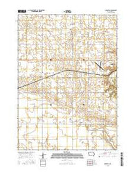 Hobarton Iowa Current topographic map, 1:24000 scale, 7.5 X 7.5 Minute, Year 2015