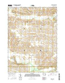 Holbrook Iowa Current topographic map, 1:24000 scale, 7.5 X 7.5 Minute, Year 2015
