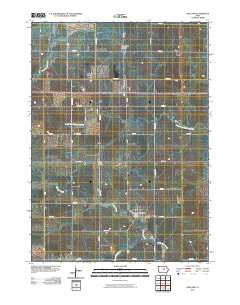 Holland Iowa Historical topographic map, 1:24000 scale, 7.5 X 7.5 Minute, Year 2010