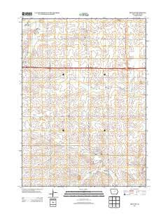 Holland Iowa Historical topographic map, 1:24000 scale, 7.5 X 7.5 Minute, Year 2013
