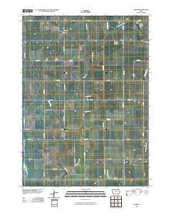 Holmes Iowa Historical topographic map, 1:24000 scale, 7.5 X 7.5 Minute, Year 2010