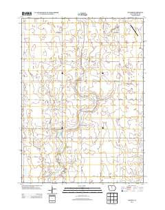 Holmes Iowa Historical topographic map, 1:24000 scale, 7.5 X 7.5 Minute, Year 2013