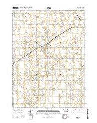 Holmes Iowa Current topographic map, 1:24000 scale, 7.5 X 7.5 Minute, Year 2015