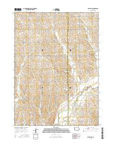Holstein SW Iowa Current topographic map, 1:24000 scale, 7.5 X 7.5 Minute, Year 2015