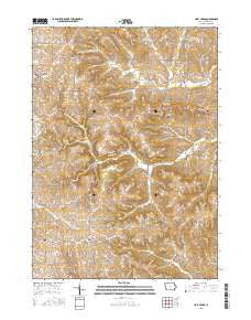 Holy Cross Iowa Current topographic map, 1:24000 scale, 7.5 X 7.5 Minute, Year 2015