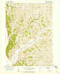 Honey Creek Iowa Historical topographic map, 1:24000 scale, 7.5 X 7.5 Minute, Year 1957