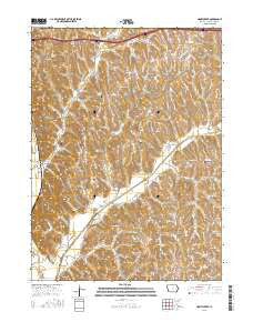 Honey Creek Iowa Current topographic map, 1:24000 scale, 7.5 X 7.5 Minute, Year 2015