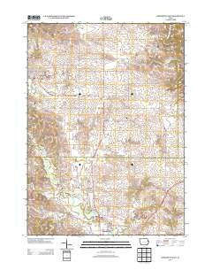 Hopkinton East Iowa Historical topographic map, 1:24000 scale, 7.5 X 7.5 Minute, Year 2013