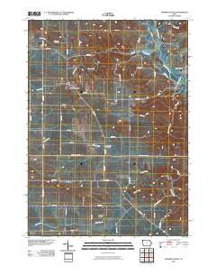 Hopkinton West Iowa Historical topographic map, 1:24000 scale, 7.5 X 7.5 Minute, Year 2010