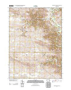 Hopkinton West Iowa Historical topographic map, 1:24000 scale, 7.5 X 7.5 Minute, Year 2013