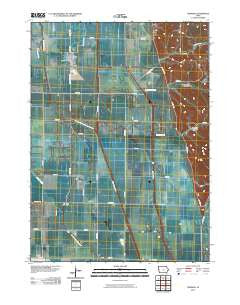 Hornick Iowa Historical topographic map, 1:24000 scale, 7.5 X 7.5 Minute, Year 2010