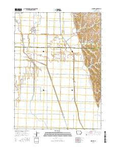 Hornick Iowa Current topographic map, 1:24000 scale, 7.5 X 7.5 Minute, Year 2015
